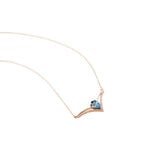Collier Or Rose Gaelle Topaze Oxydes De Zirconium - Colliers avec pierres Femme | Marc Orian