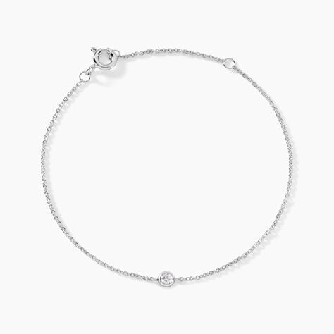 Bracelet Lysana Argent Blanc Diamant Synthétique - Bracelets chaînes Femme | Marc Orian