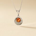 Collier Argent Blanc Mystica Ambre - Colliers avec pierres Femme | Marc Orian