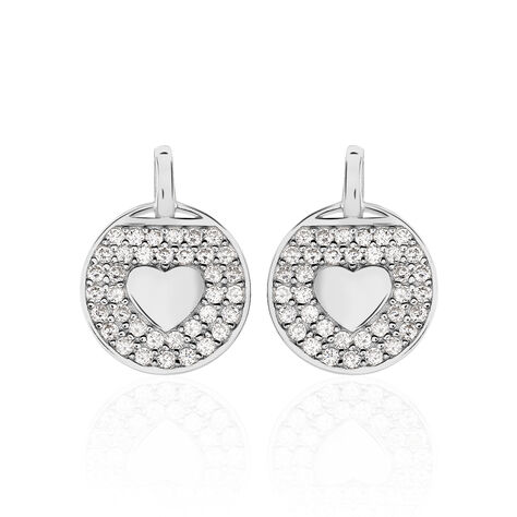 Boucles D'oreilles Pendantes Ivany Argent Blanc Oxyde De Zirconium - Pendantes Femme | Marc Orian