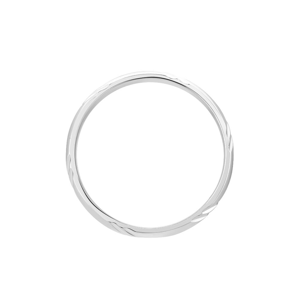 Alliance Soriya Demi Jonc Classique Argent Blanc - Alliances duo Famille | Marc Orian