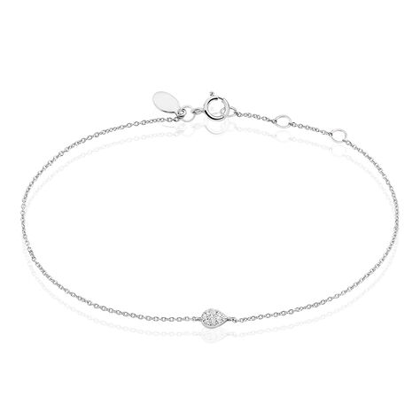Bracelet Adhira Or Blanc Diamant - Bracelets chaînes Femme | Marc Orian