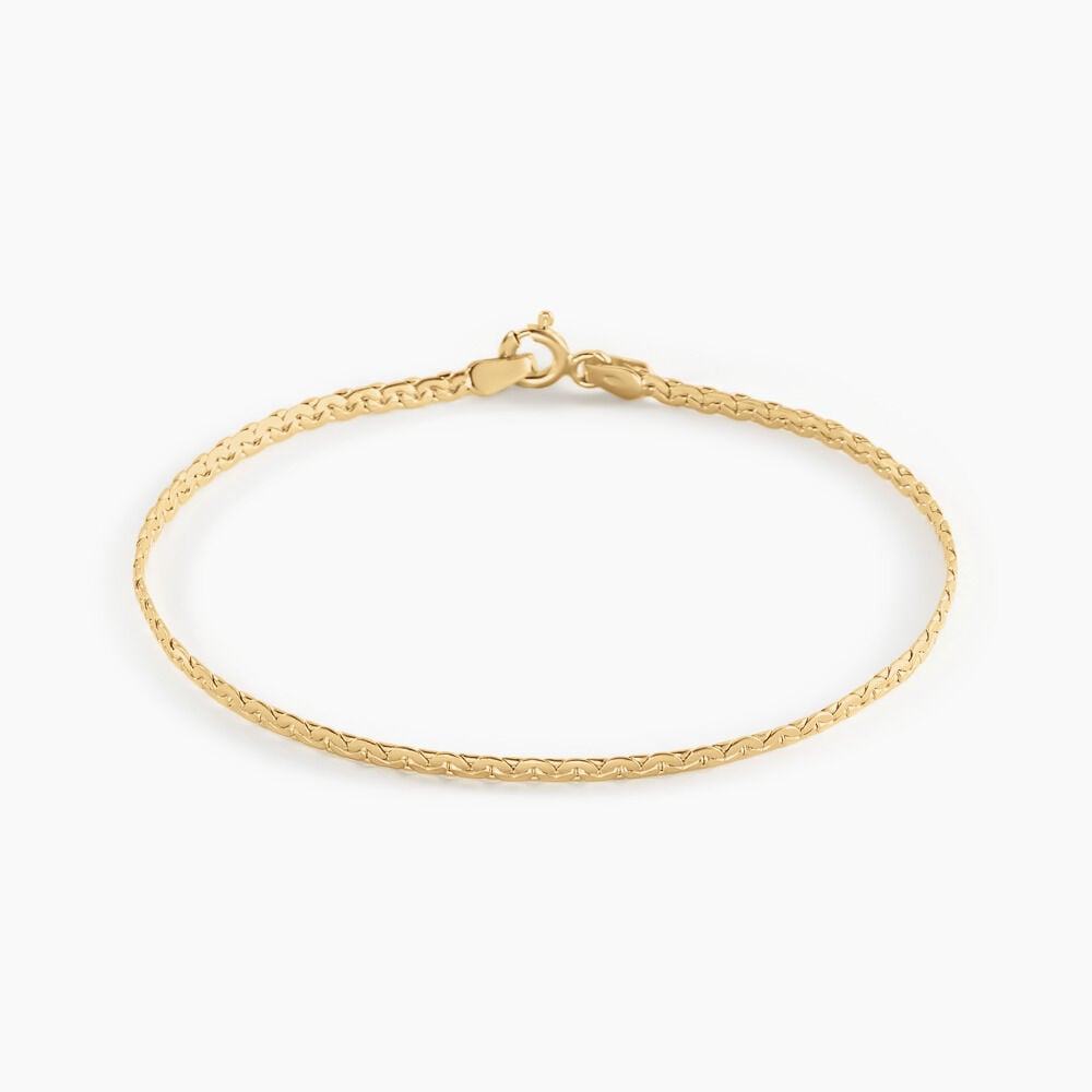 Bracelet Ivy Maille Haricot Or Jaune - Bracelets mailles Femme | Marc Orian