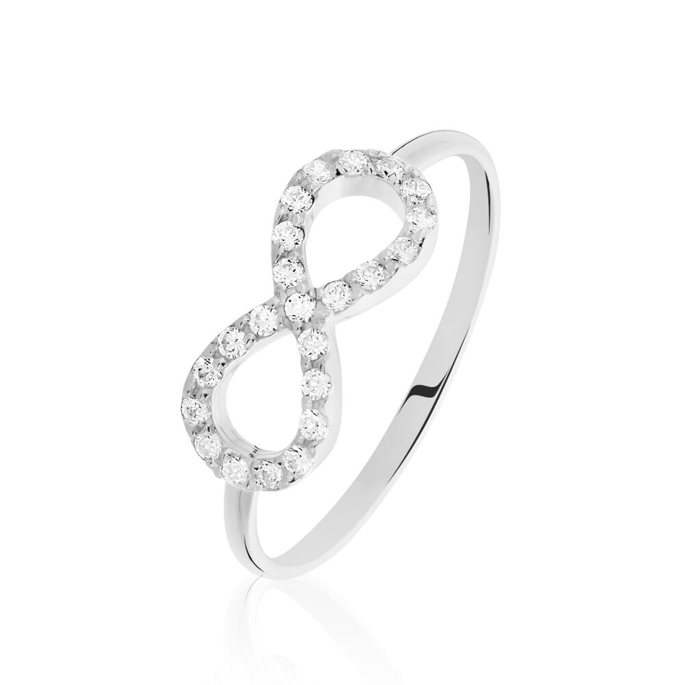 Bague Klothilda Or Blanc Oxyde De Zirconium - Solitaires Femme | Marc Orian