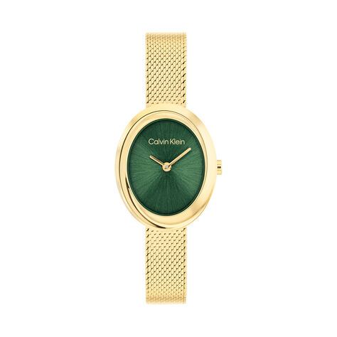 Montre Calvin Klein Twisted Bezel 24 Vert - Montres &eacute;tanches Femme | Marc Orian