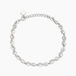 Bracelet Anka Argent Blanc Oxyde De Zirconium - Bracelets cha&icirc;nes Femme | Marc Orian