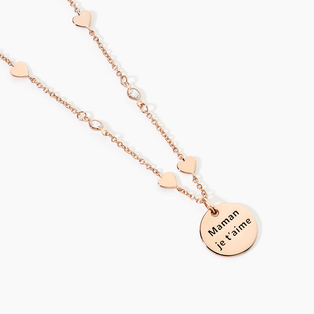 Collier Nueva Argent Rose Oxyde De Zirconium - Colliers avec pierres Femme | Marc Orian