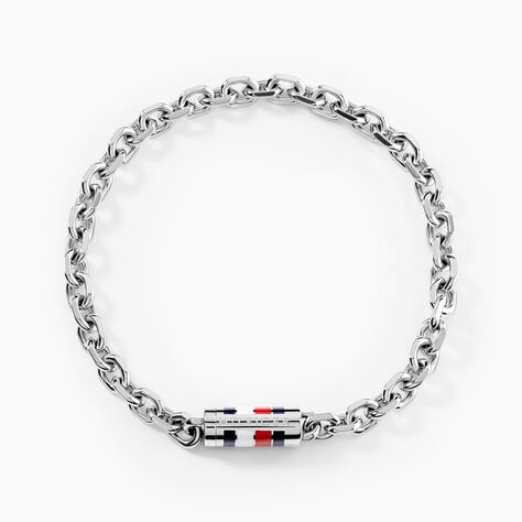 Bracelet Tommy Hilfiger Bruce Chain Acier Blanc - Bracelets cha&icirc;nes Homme | Marc Orian