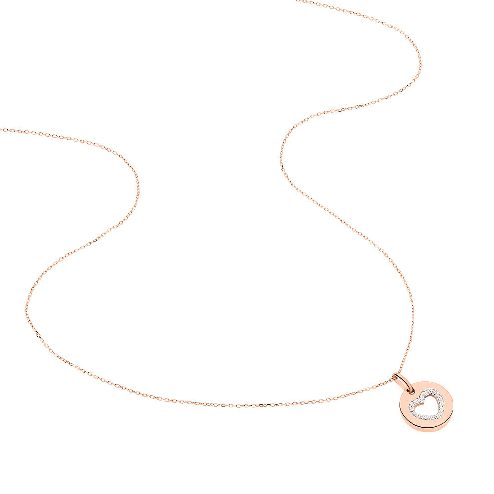Collier Rosalina Or Rose Diamant - Colliers avec pierres Femme | Marc Orian