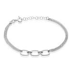 Bracelet Argent Blanc Nos - Bracelets fantaisie Femme | Marc Orian