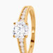 Bague Solitaire Or Jaune Oxyde De Zirconium - Solitaires Femme | Marc Orian