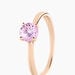 Bague Elyana Argent Rose Oxyde De Zirconium - Solitaires Femme | Marc Orian