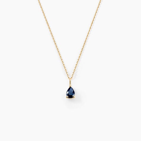 Collier Goutte Or Jaune Saphir - Colliers avec pierres Femme | Marc Orian