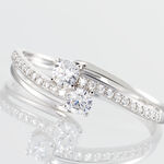 Bague Clarina Or Blanc Oxyde De Zirconium - Bagues avec pierre Femme | Marc Orian