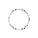 Alliance Samiha Ruban Plat Or Blanc - Alliances duo Unisex | Marc Orian