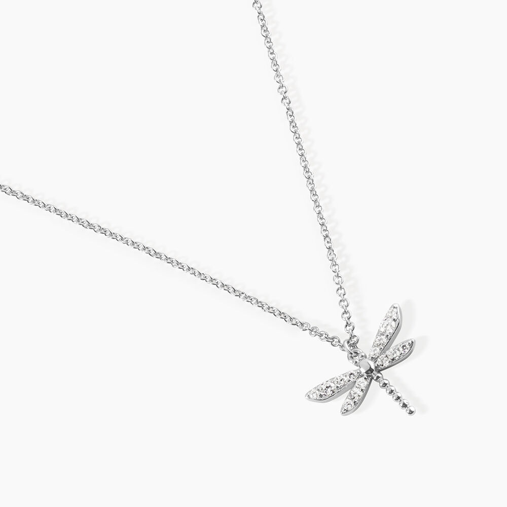 Collier Indiana Argent Blanc Oxyde De Zirconium - Colliers avec pierres Femme | Marc Orian