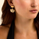 Boucles D'Oreilles Pendantes Hermina Acier Dor&eacute; - Pendantes Femme | Marc Orian