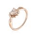 Bague Argent Rose Avalon Oxyde De Zirconium - Bagues Solitaire Femme | Marc Orian