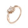 Bague Argent Rose Avalon Oxyde De Zirconium
