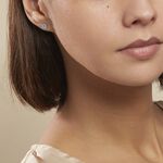 Boucles D'oreilles Puces Auxana Argent Blanc Oxyde De Zirconium - Puces Femme | Marc Orian