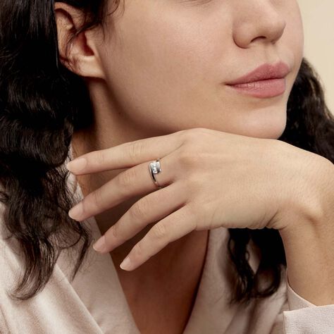 Bague Trilogie Or Blanc Diamant - Bagues fiançailles Femme | Marc Orian