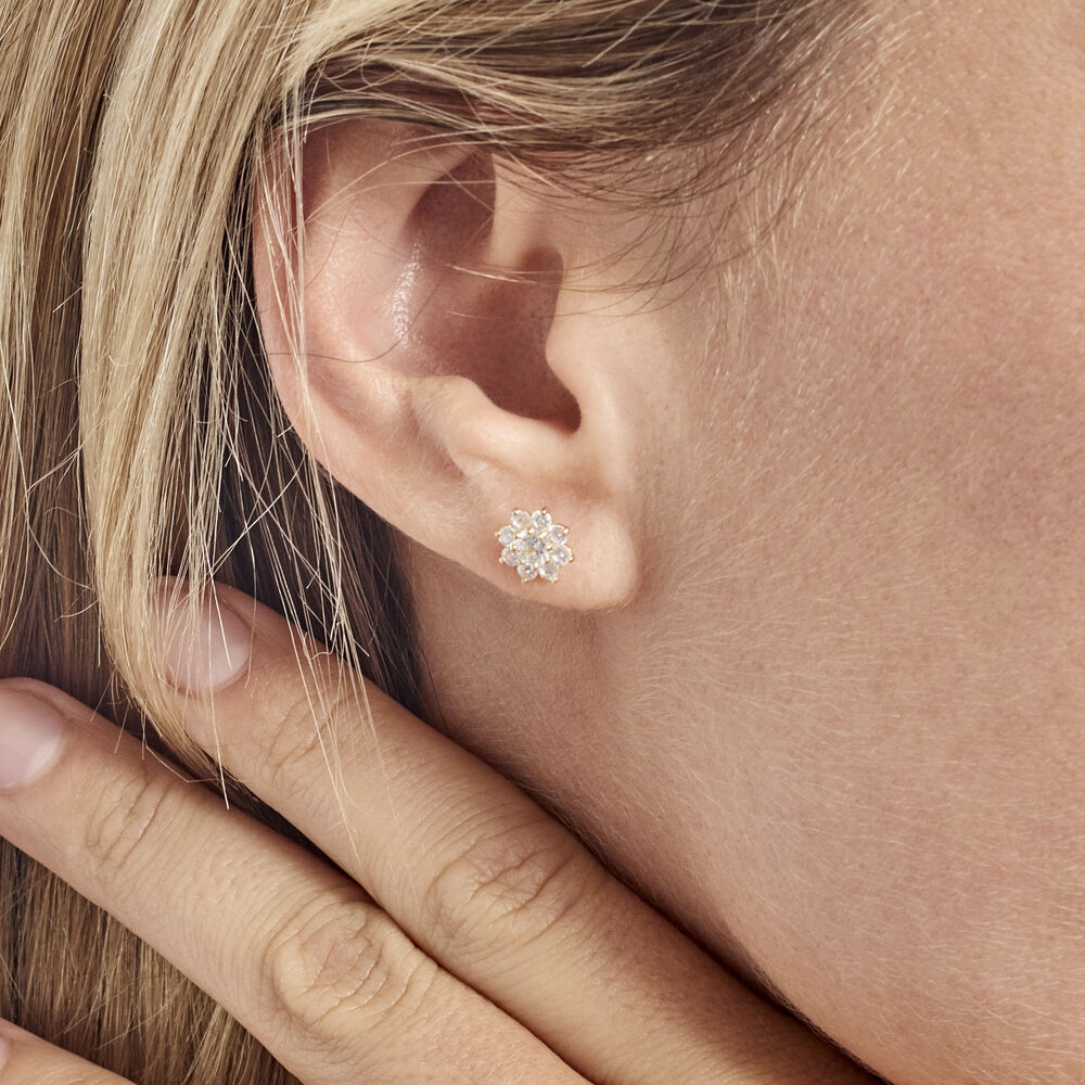 Boucles D'oreilles Or Jaune Eleanor Oxydes - Pendantes Femme | Marc Orian