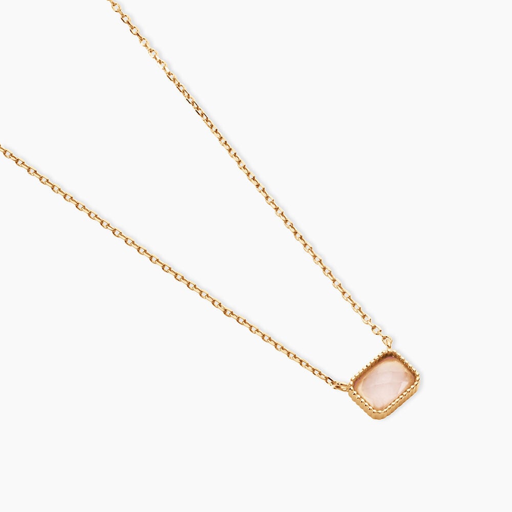 Collier Memory Plaqu&eacute; Or Jaune Quartz - Colliers avec pierres Femme | Marc Orian