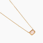 Collier Memory Plaqu&eacute; Or Jaune Quartz - Colliers avec pierres Femme | Marc Orian