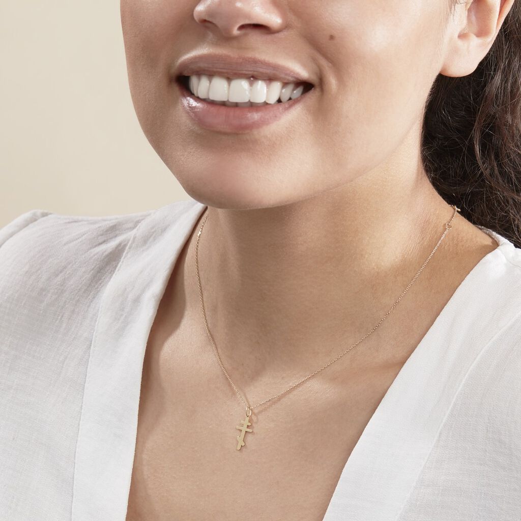 Pendentif Cobeia Orthodoxe Or Jaune - Pendentifs Famille | Marc Orian
