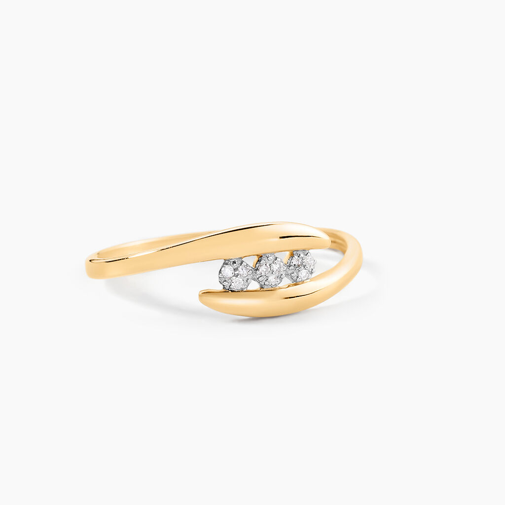 Bague Delphine Or Jaune Diamant - Parures de mariage Femme | Marc Orian