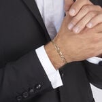 Bracelet Ophelio Maille Alternee 1/1 Or Jaune - Bracelets mailles Homme | Marc Orian