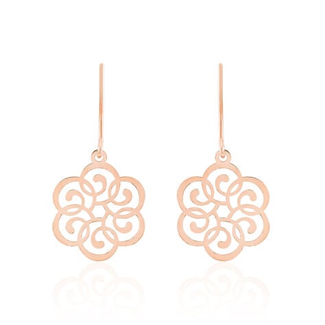 Boucles D'oreilles Pendantes Rubino Argent Rose - Pendantes Femme | Marc Orian