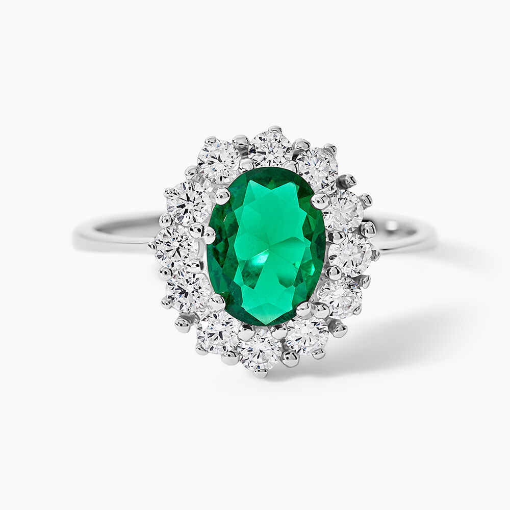 Bague Solitaire Perez Argent Blanc Oxyde De Zirconium - Bijoux fantaisie Femme | Marc Orian