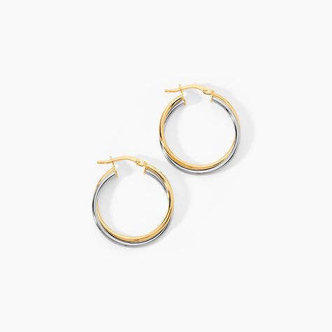 Cr&eacute;oles Tita Or Bicolore - Cr&eacute;oles Femme | Marc Orian