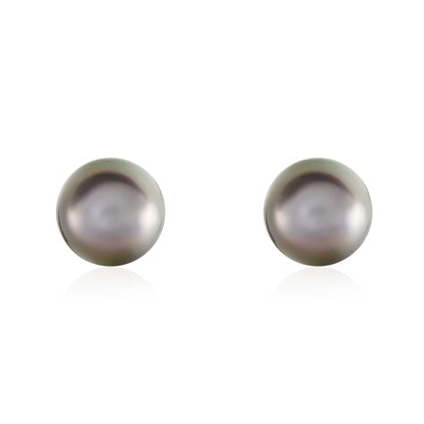 Boucles D'oreilles Puces Alper Or Jaune Perle De Culture De Tahiti - Puces Femme | Marc Orian