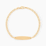 Bracelet Identit&eacute; Marcel Maille Jaseron Or Jaune - Gourmettes Enfant | Marc Orian