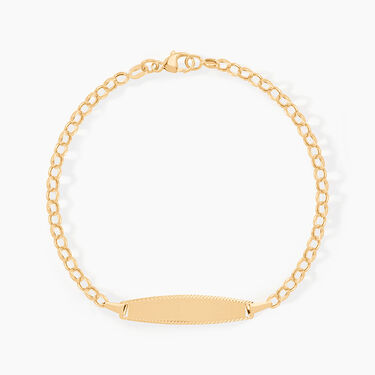 Bracelet Identit&eacute; Marcel Maille Jaseron Or Jaune