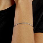 Bracelet Ivy Maille Haricot Or Blanc - Bracelets mailles Femme | Marc Orian