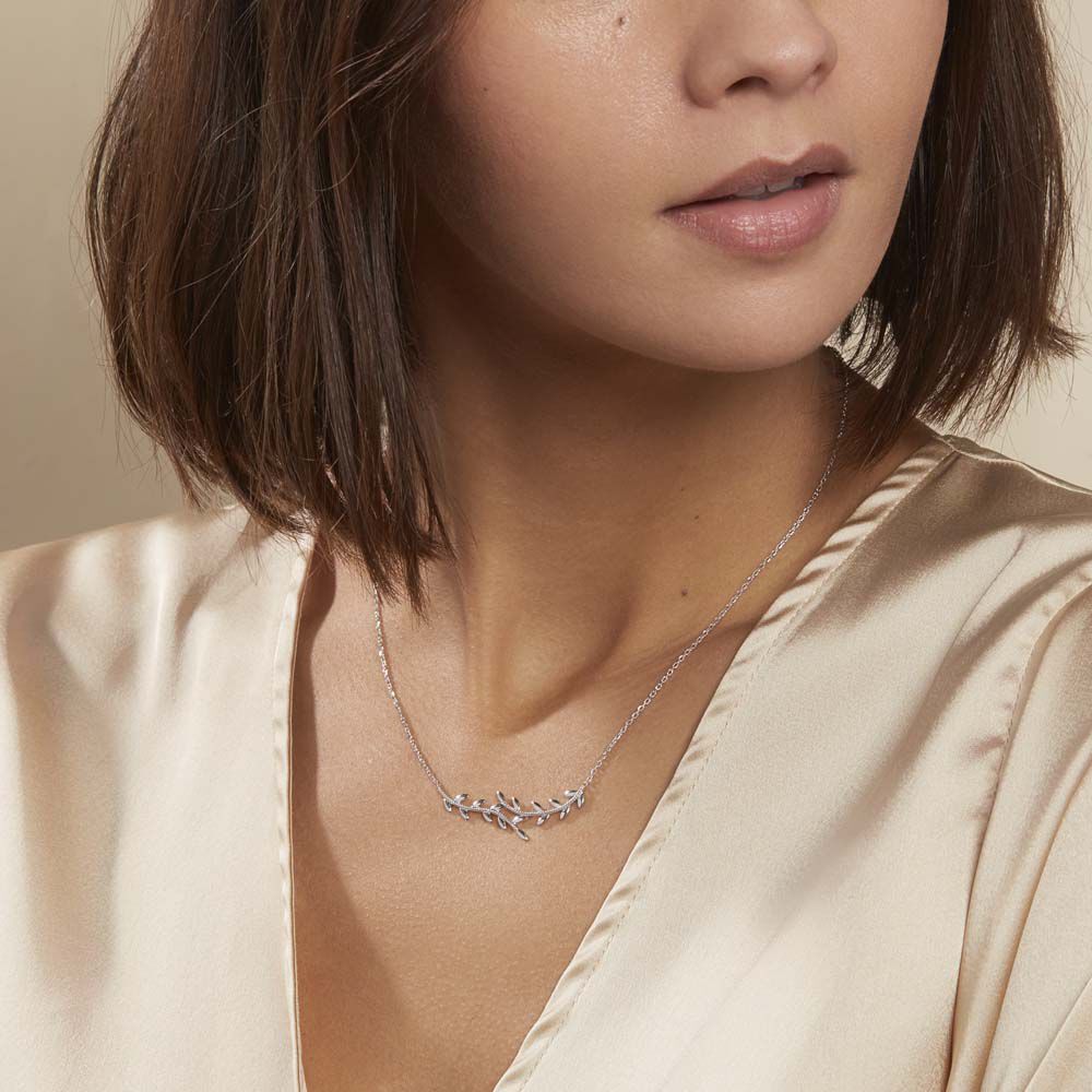 Collier Folia Argent Blanc - Colliers ete Femme | Marc Orian