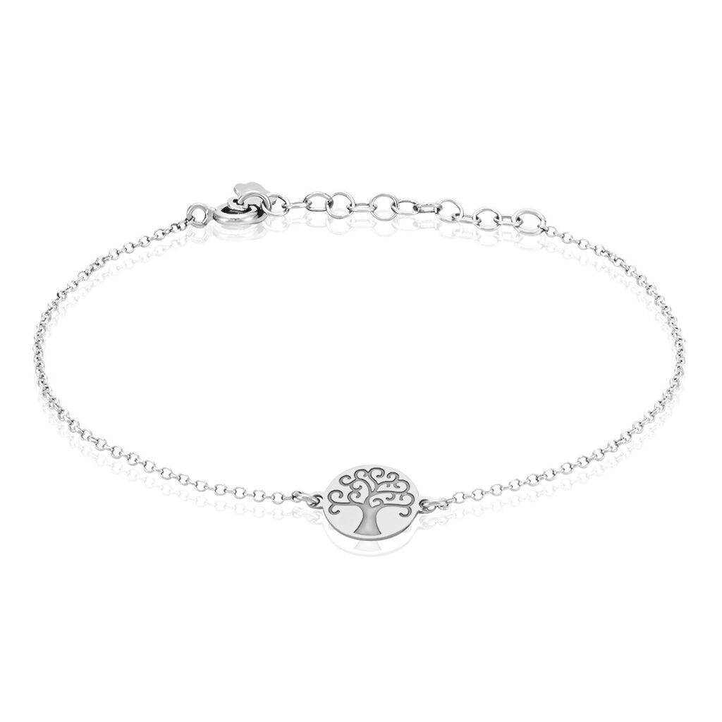 Bracelet Steenie Argent Blanc - Bracelets chaînes Femme | Marc Orian