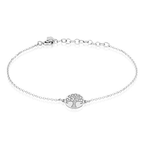 Bracelet Steenie Argent Blanc - Bracelets chaînes Femme | Marc Orian