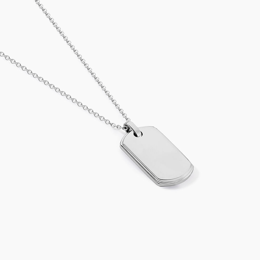 Collier Eutrope Acier Blanc - Colliers fantaisie Homme | Marc Orian