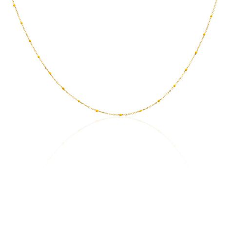 Collier Molly Argent Jaune - Colliers fantaisie Femme | Marc Orian