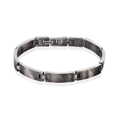 Bracelet Clara-rose Acier Noir - Bracelets cha&icirc;nes Homme | Marc Orian