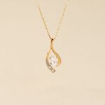 Collier Or Jaune Sagesse Oxydes De Zirconium - Colliers avec pierres Femme | Marc Orian