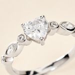 Bague Solitaire Sagan Argent Blanc Oxyde De Zirconium - Bijoux fantaisie Femme | Marc Orian