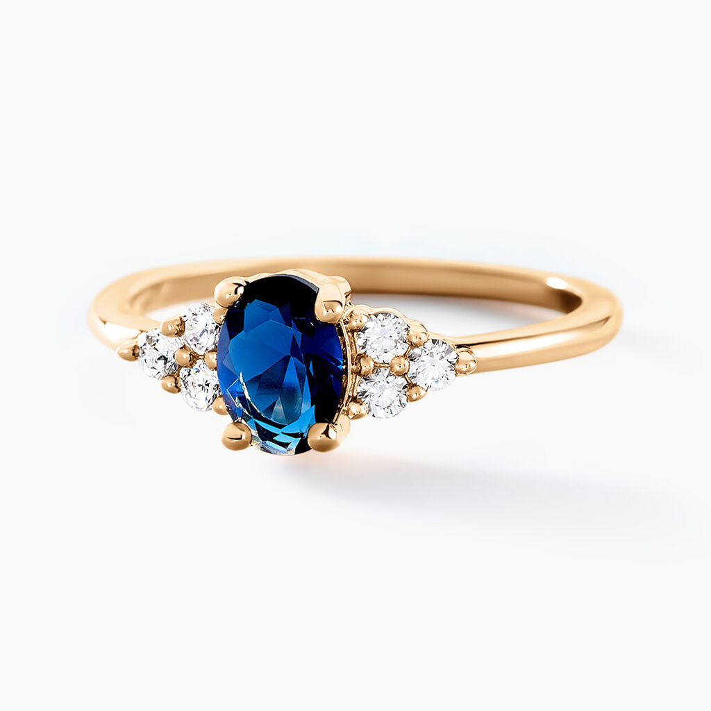Bague Inara Plaqu&eacute; Or Dor&eacute; Oxyde De Zirconium - Bijoux fantaisie Femme | Marc Orian