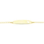 Bracelet Identit&eacute; Etheline Maille Gourmette Or Jaune - Gourmettes Enfant | Marc Orian