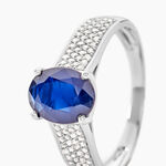 Bague Crista Or Blanc Saphir Et Diamant - Solitaires Femme | Marc Orian