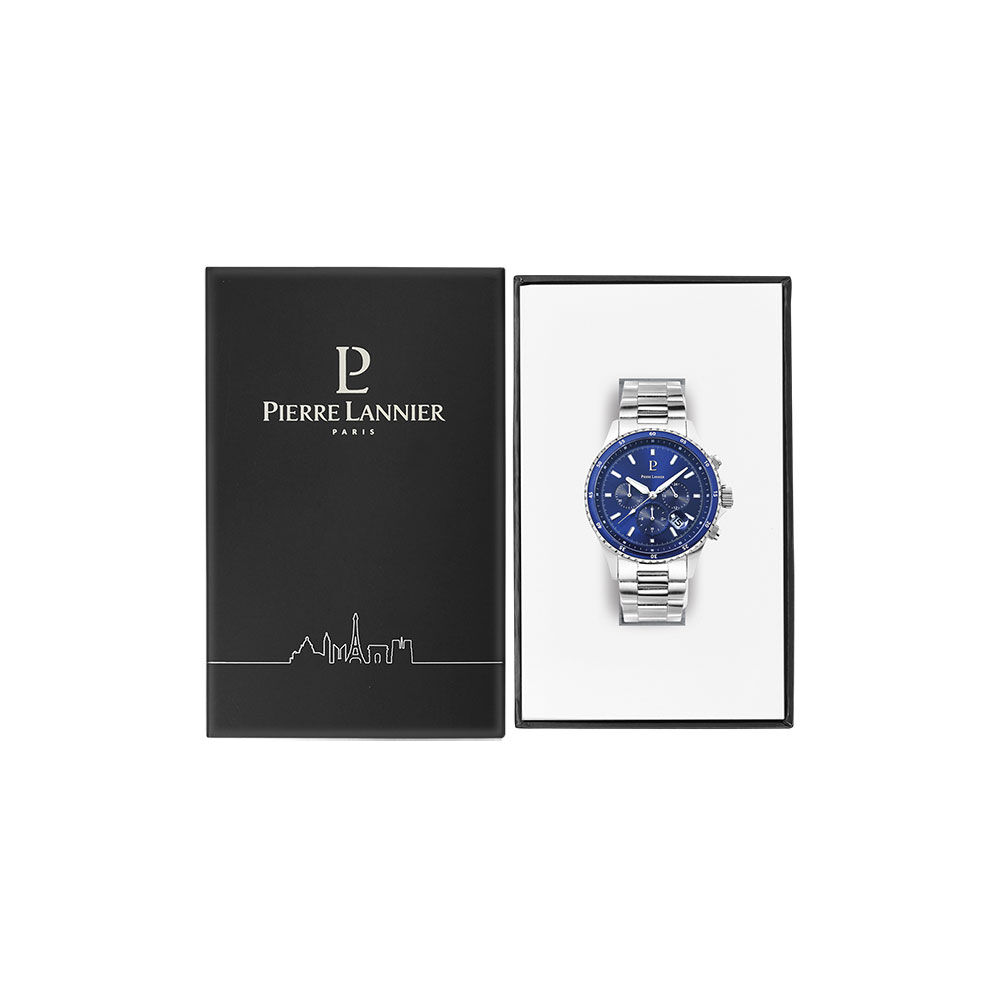 Montre Pierre Lannier Cronos Bleu - Montres étanches Homme | Marc Orian